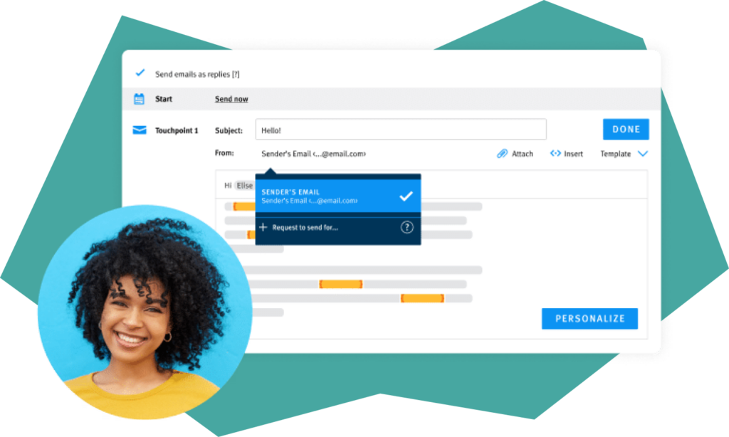 A screenshot of Lever’s candidate nurture tool’s touchpoint management capabilities.