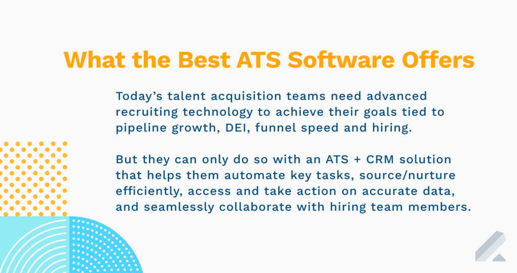 What the best ATS Software offers